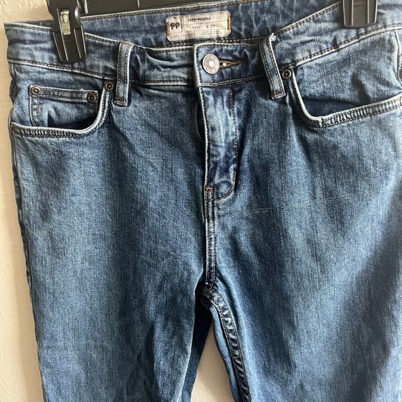 Free People Women's Cropped Skinny Stretch Jeans Size 27 Style 61855-16515125 - Picture 4 of 11